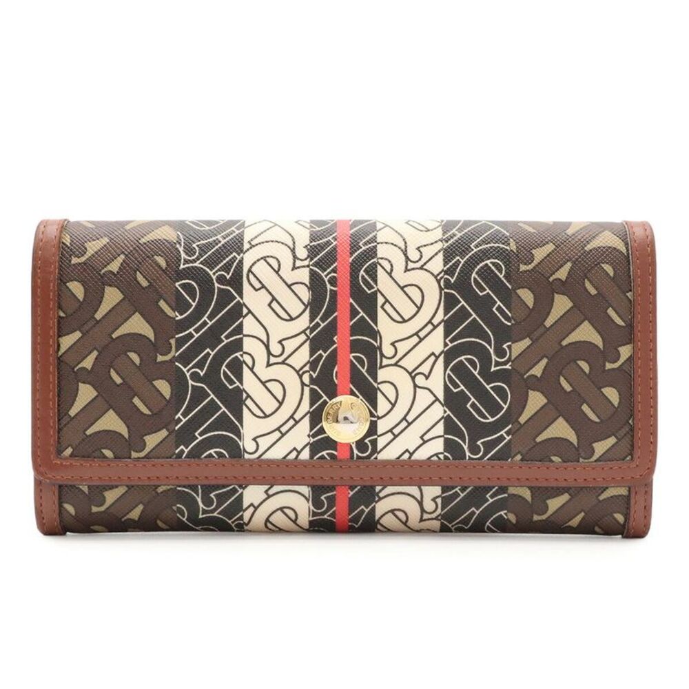 Burberry TB Monogram Stripe Continental Wallet